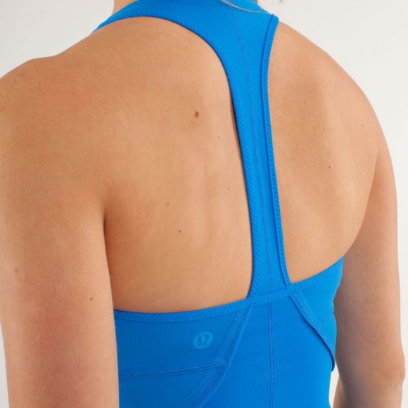 Lululemon Power Up Tank Beaming Blue - Size 6 - Picture 5 of 14